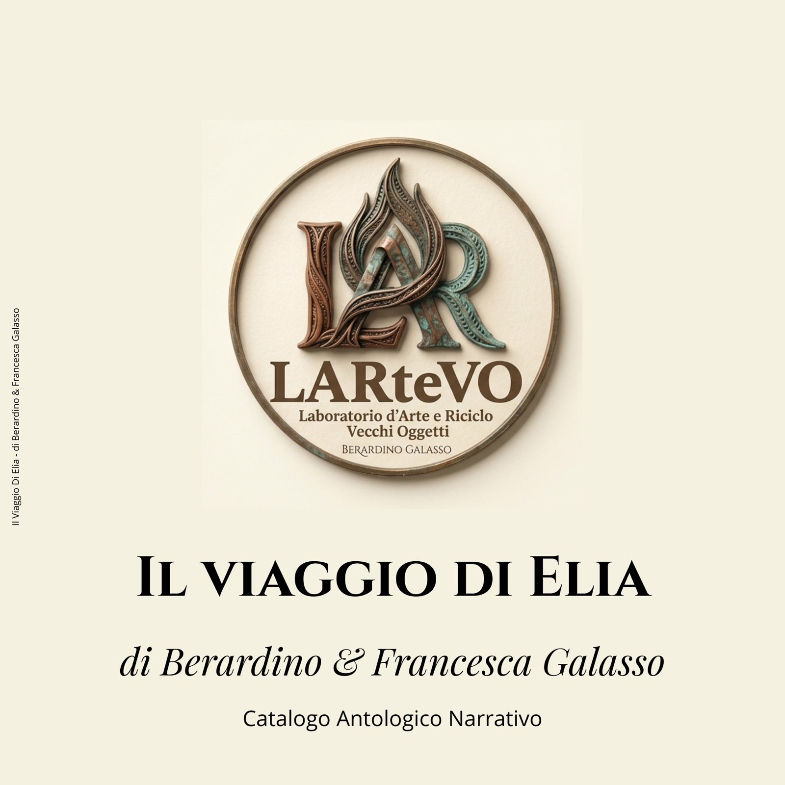 Copertina de Il viaggio di Elia, con il logo LARteVO